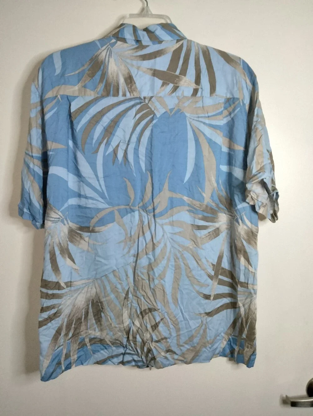 Cubavera (Size XL) Multicolored Tropical Leaf Viscose Blend Button Down SS Shirt - Picture 9 of 11